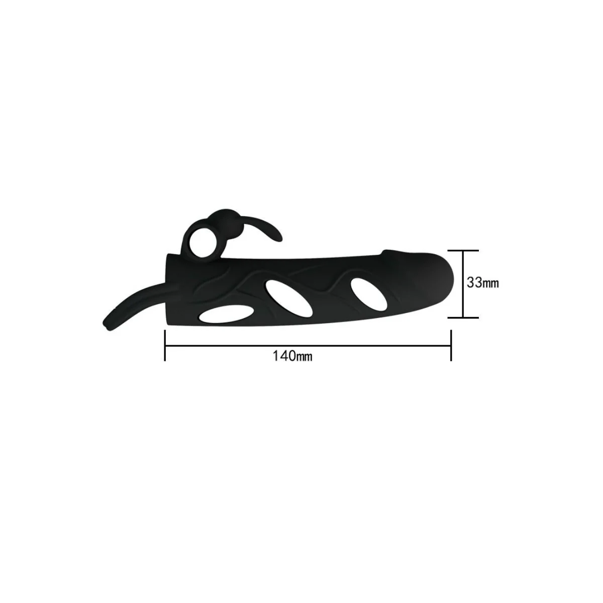 Silikonhülle mit Vibration 14 cm 1.0 von Pretty Love Male kaufen | Fesselliebe