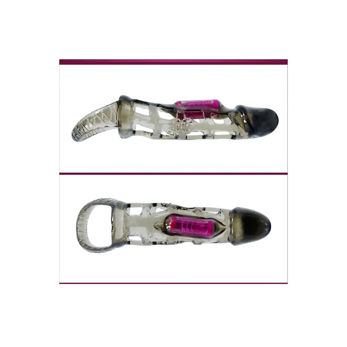 Penisverlngerungshülse mit Vibration und Riemen 13.5 cm von Baile For Him kaufen | Fesselliebe