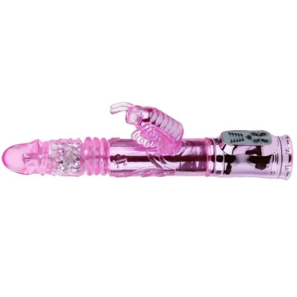 wiederaufladbarer Vibrator mit Rotation und Pochenden Schmetterlingsstimulator von Baile Rotations kaufen | Fesselliebe