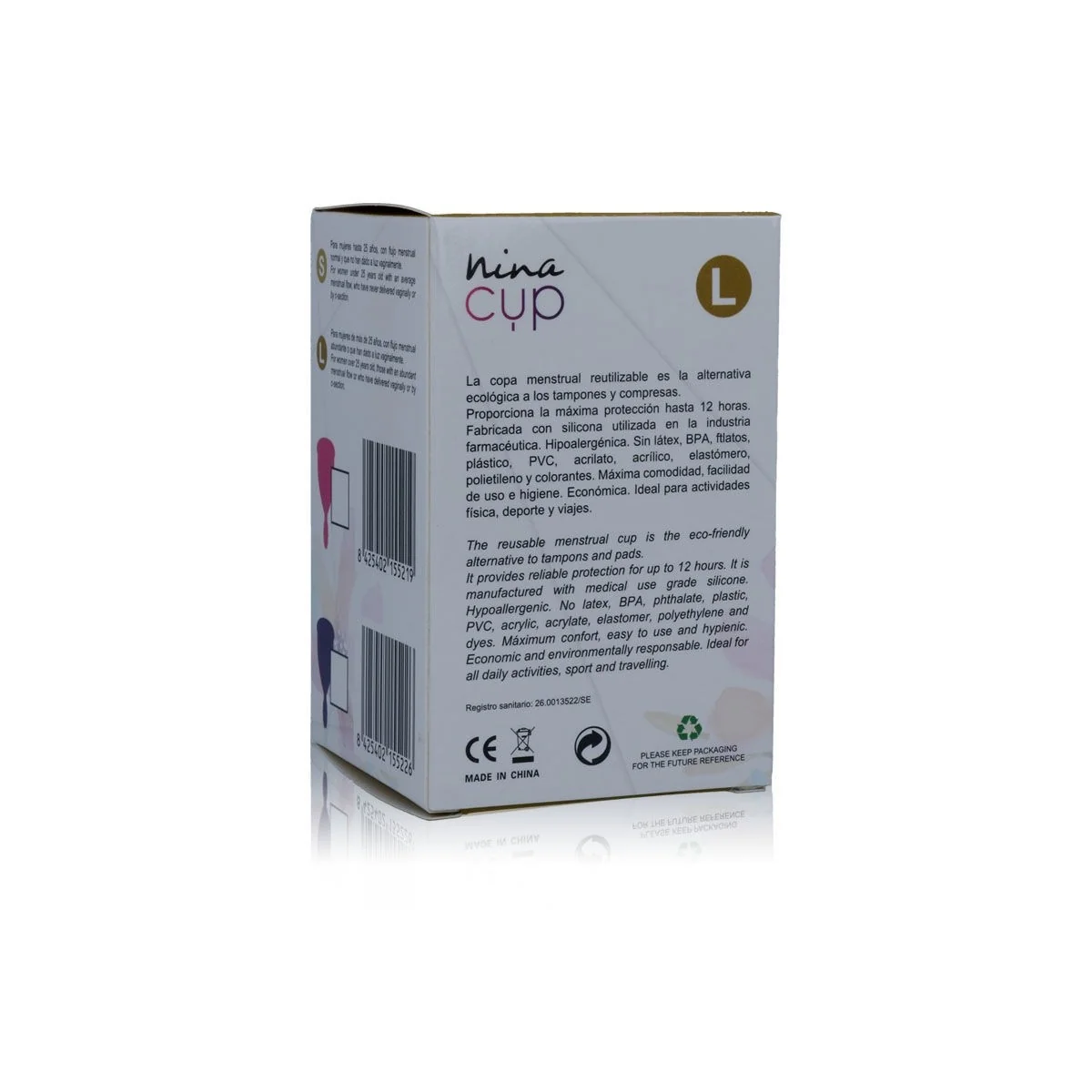 Menstrual Cup Rosa - Größe L von Nina Kikí kaufen | Fesselliebe