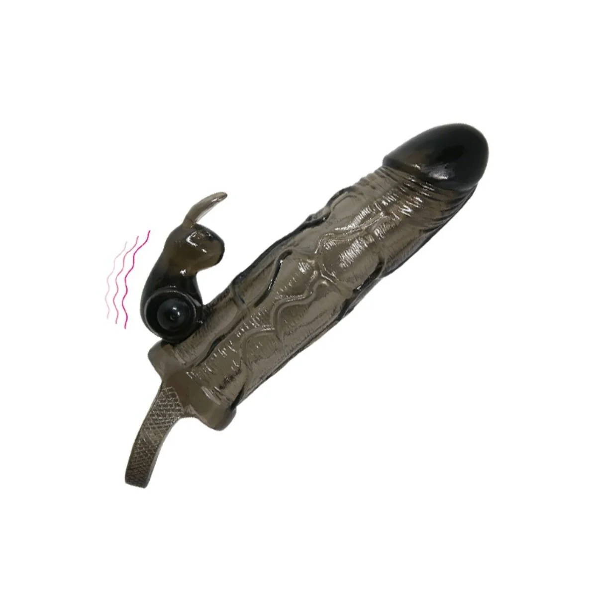 Brave Man Penisabdeckung mit Kaninchen Schwarz 16.5 cm von Baile For Him kaufen | Fesselliebe