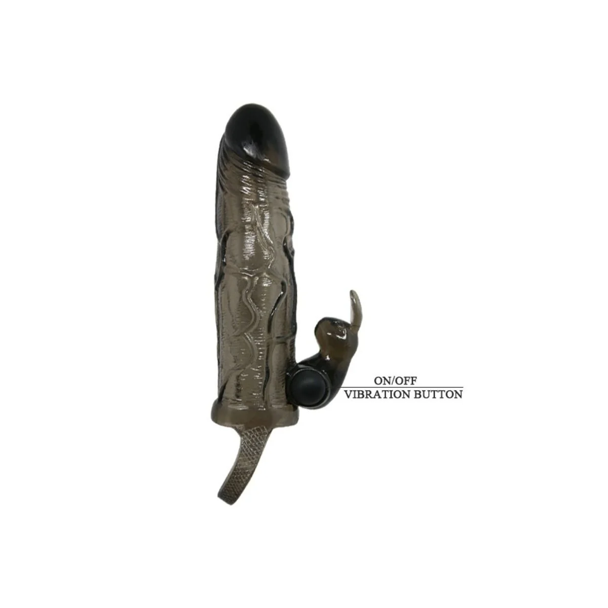 Brave Man Penisabdeckung mit Kaninchen Schwarz 16.5 cm von Baile For Him kaufen | Fesselliebe