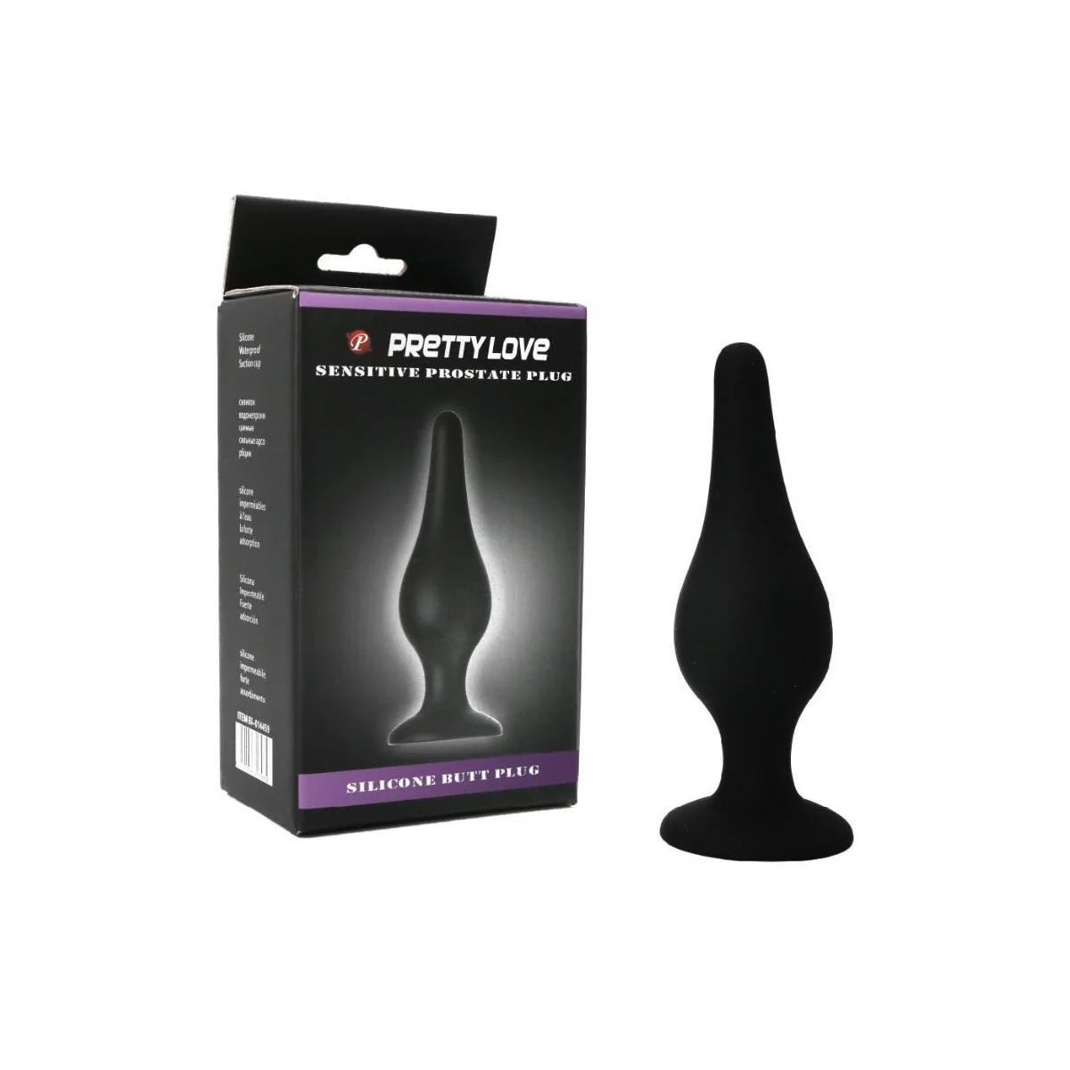 Ergonomischer Silikonstecker 14 cm von Pretty Love Bottom kaufen | Fesselliebe