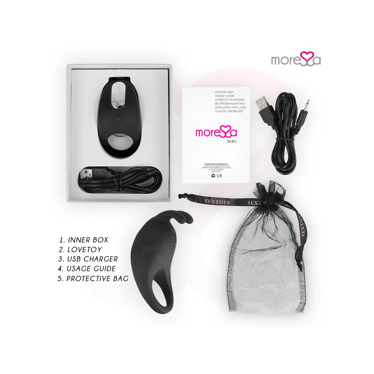 Brad Premium Silikon wiederaufladbar Schwarz von Moressa kaufen | Fesselliebe