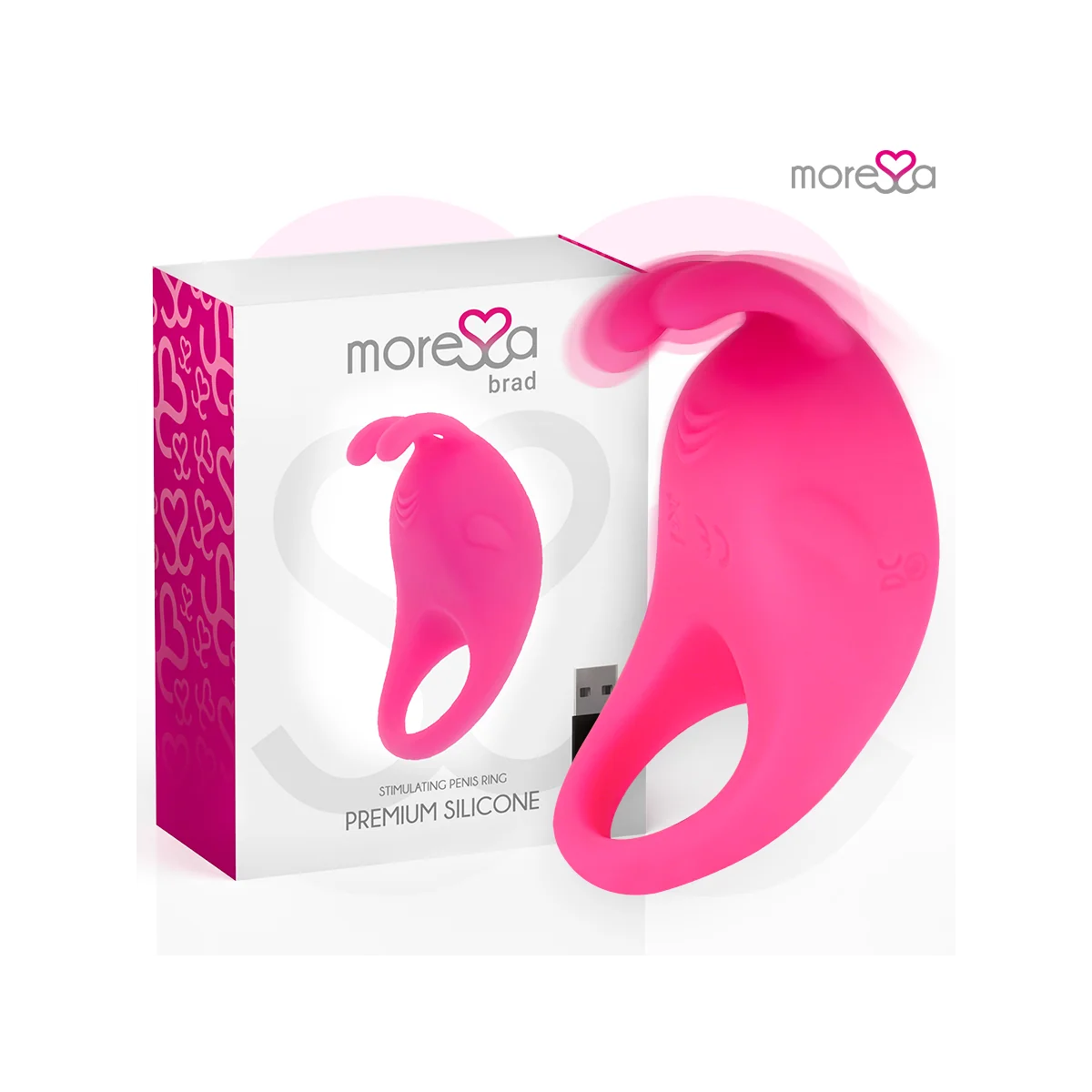 Brad Premium Silikon wiederaufladbar Rosa von Moressa kaufen | Fesselliebe