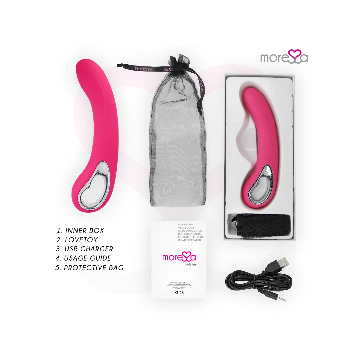 Nelson Premium Silikon wiederaufladbar von Moressa kaufen | Fesselliebe