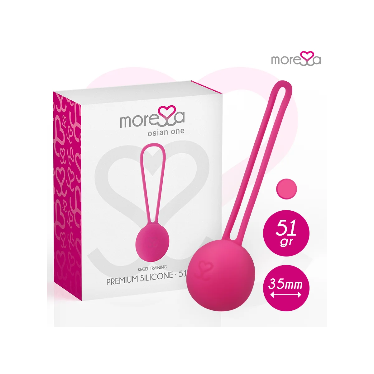 Osian One Premium Silikon Rosa von Moressa kaufen | Fesselliebe