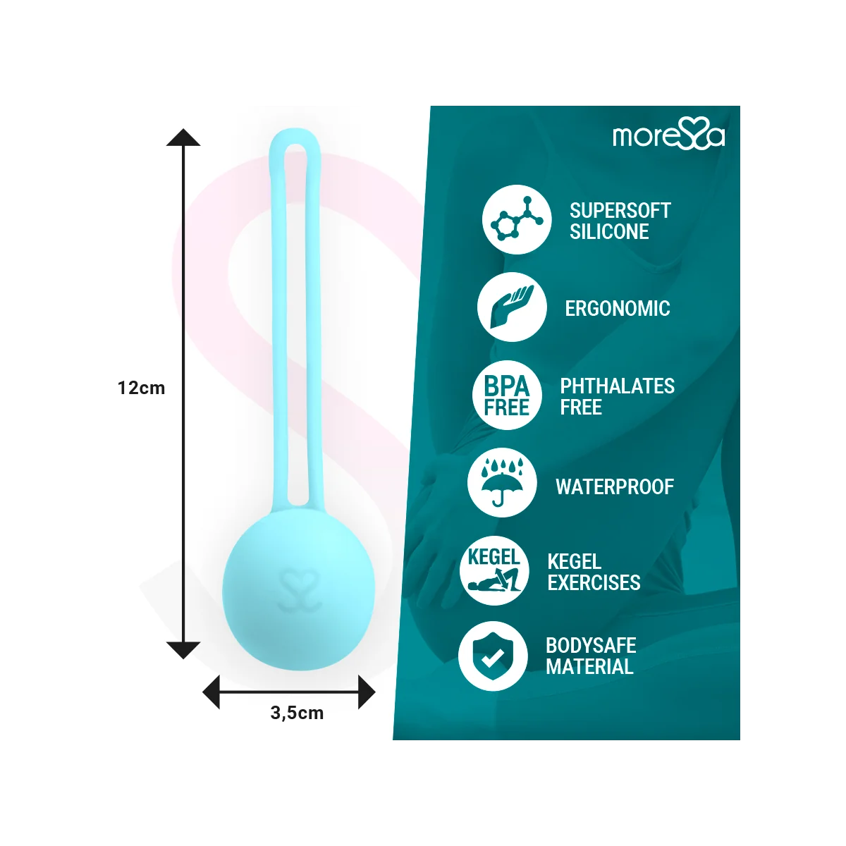 Osian One Premium Türkis-Silikon von Moressa kaufen | Fesselliebe