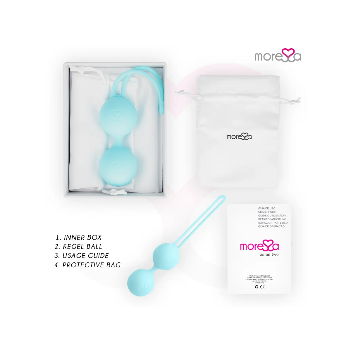 Osian Zwei Premium Türkis-Silikon von Moressa kaufen | Fesselliebe