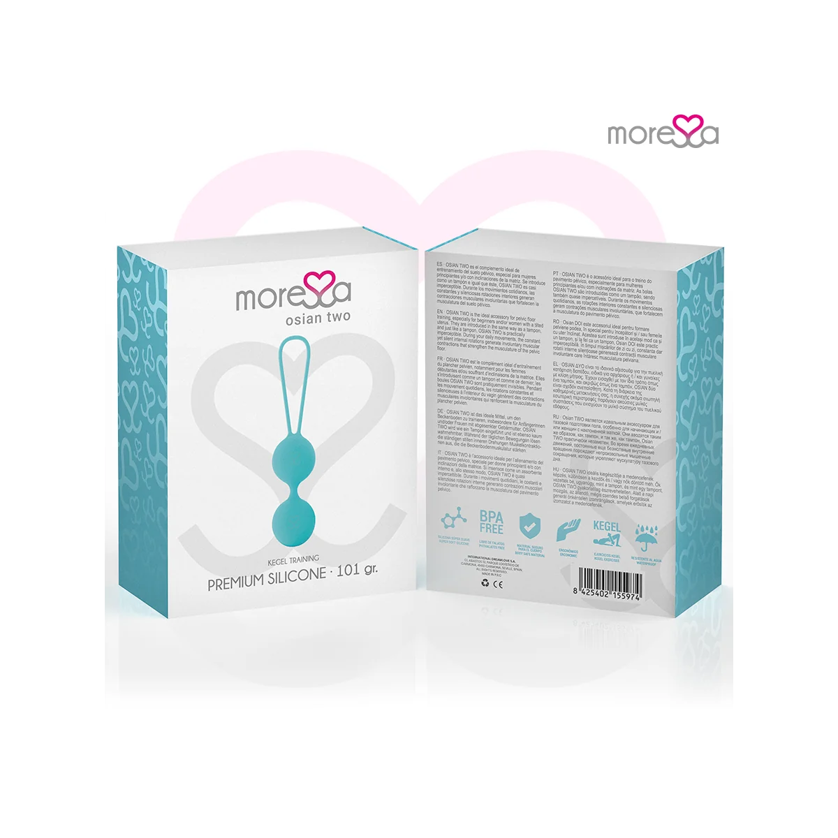 Osian Zwei Premium Türkis-Silikon von Moressa kaufen | Fesselliebe