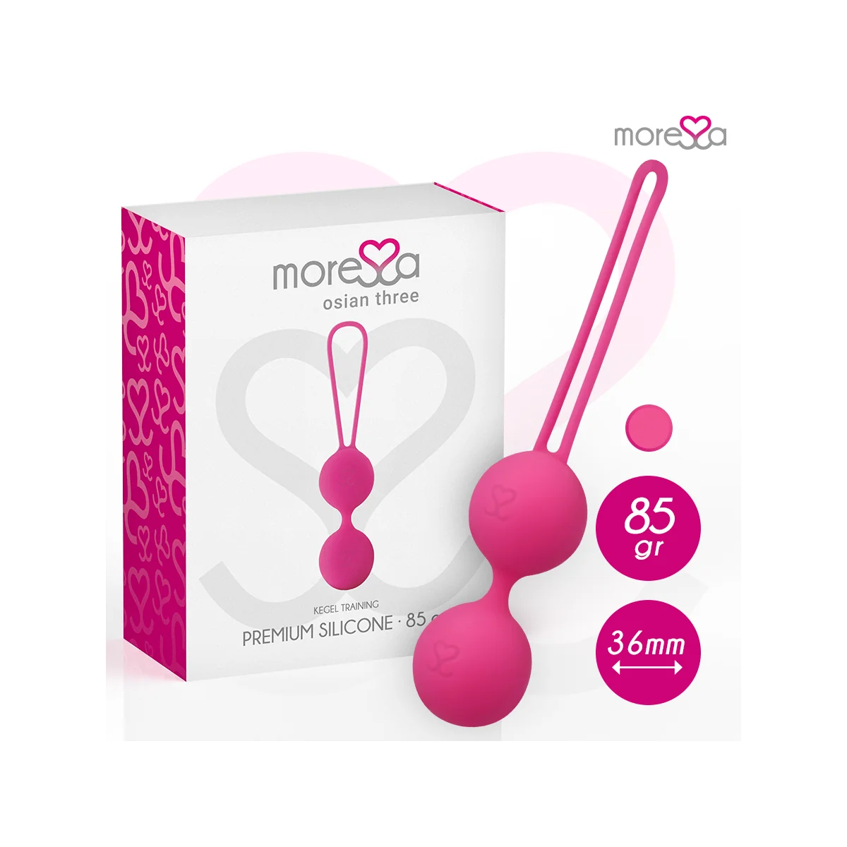 Osian Drei Premium Silikon Rosa von Moressa kaufen | Fesselliebe