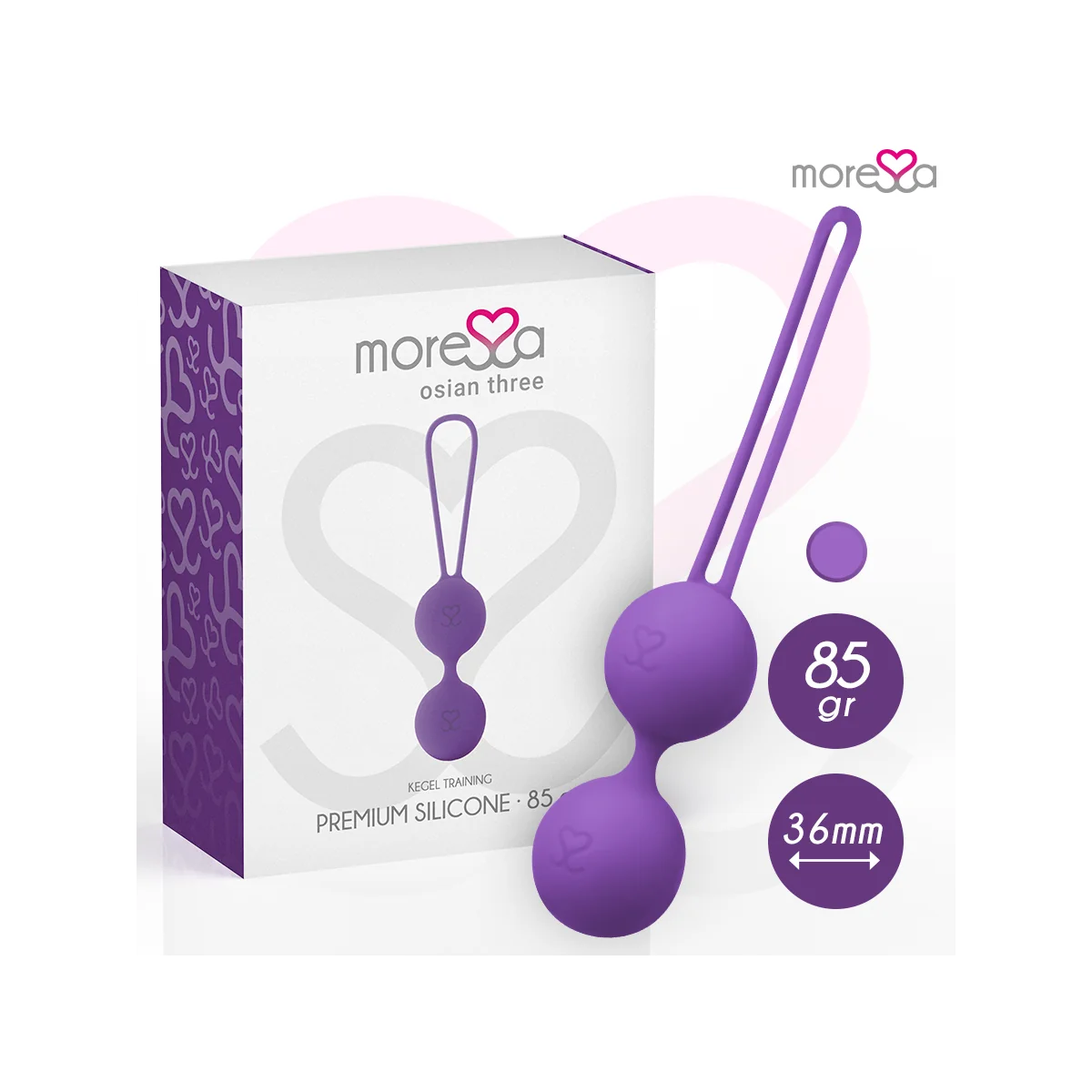 Osian Drei Premium Lila Silikon von Moressa kaufen | Fesselliebe