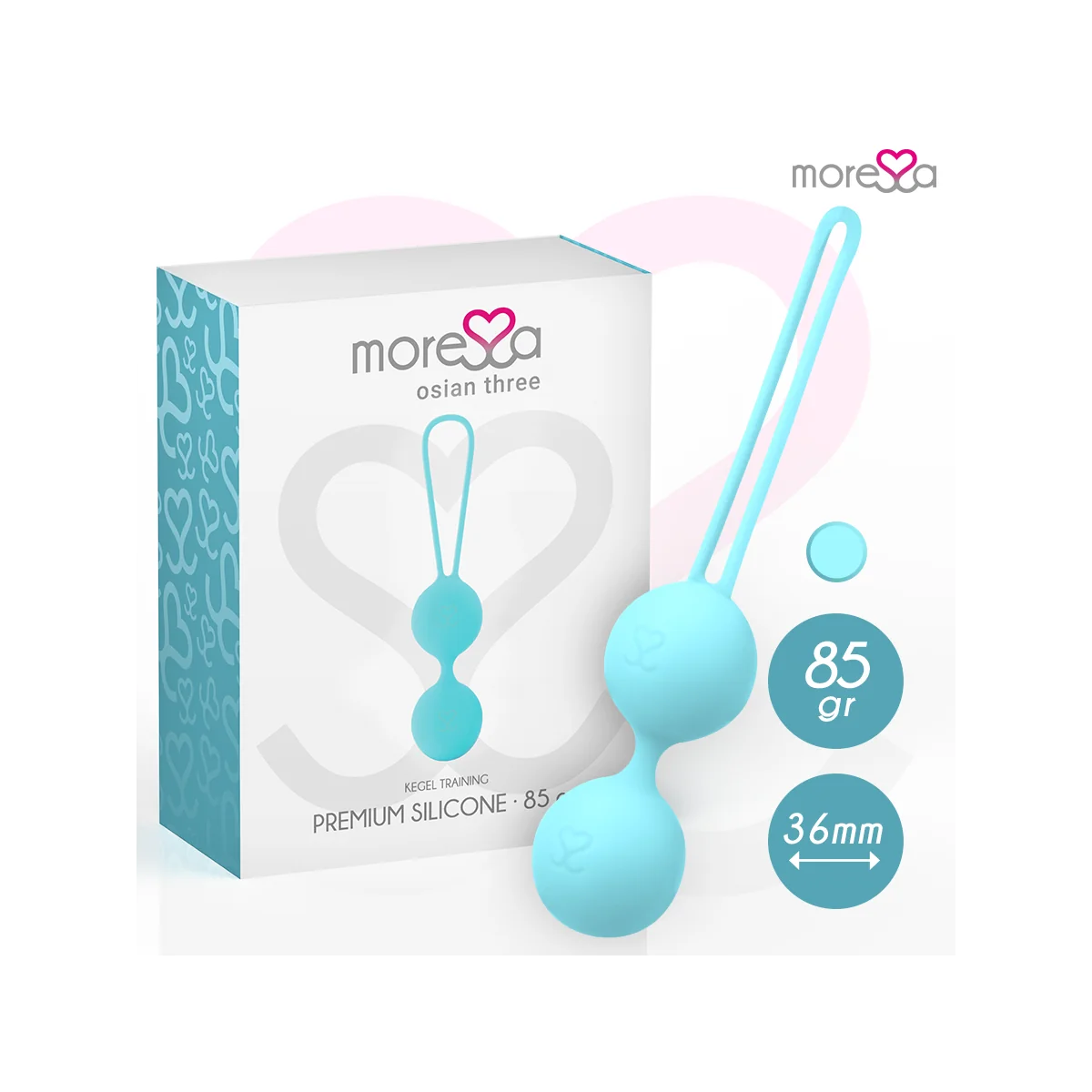 Osian Drei Premium Türkis-Silikon von Moressa kaufen | Fesselliebe