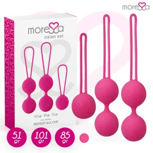 Osian Set Premium Silikon Rosa (Osian One - 51 G | Osian Two - 101 G | Osian Three 85 G) von Moressa kaufen | Fesselliebe