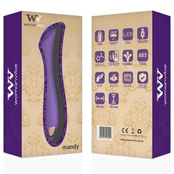 Mandy K Punkt Silikon Aufladbarer Vibrator von Womanvibe kaufen | Fesselliebe
