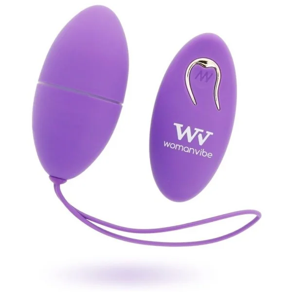 Alsan Egg Remote Control Schwarzes Silikon Lila von Womanvibe kaufen | Fesselliebe