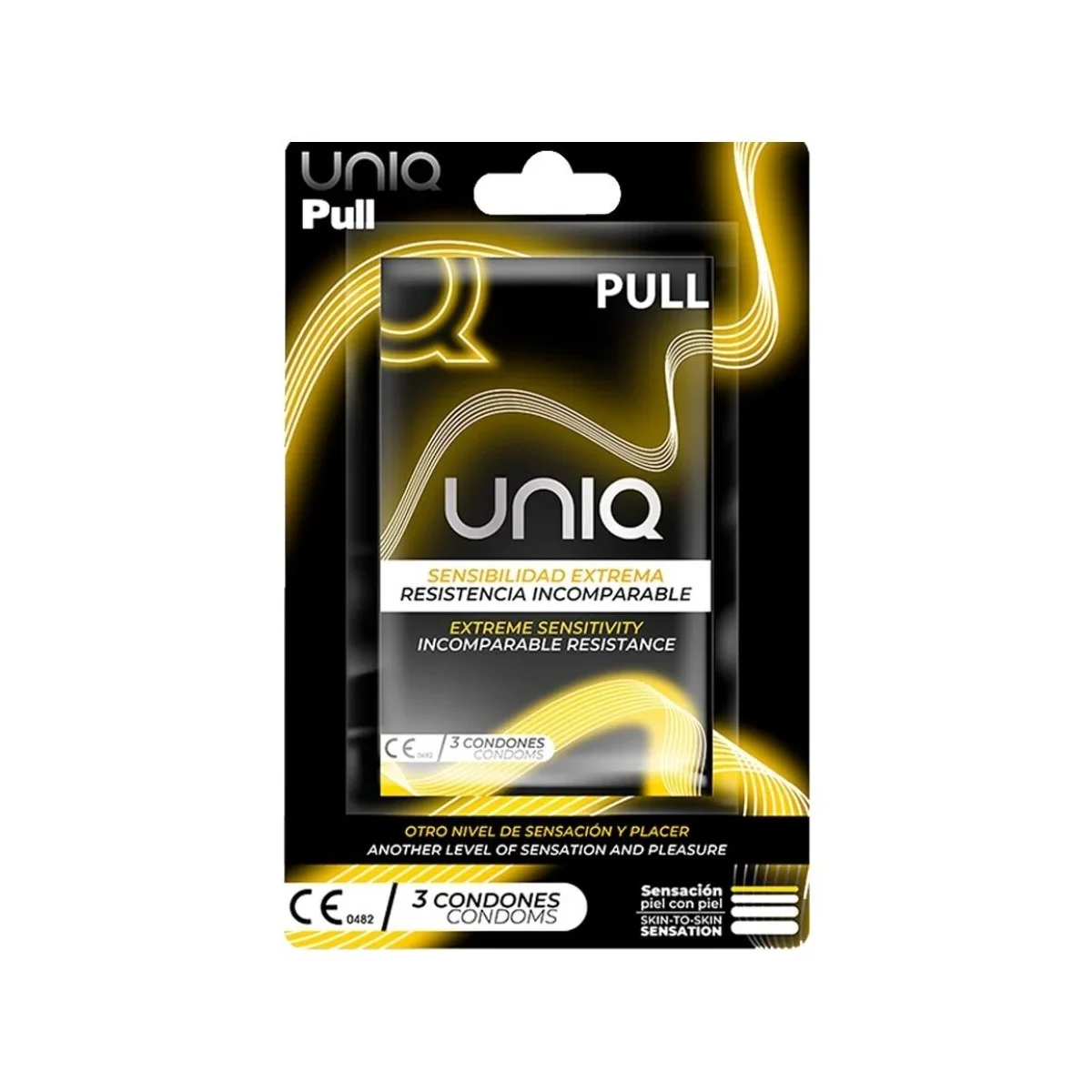 Pull Latexfreie Kondome mit Streifen 3 Stück von Uniq kaufen | Fesselliebe