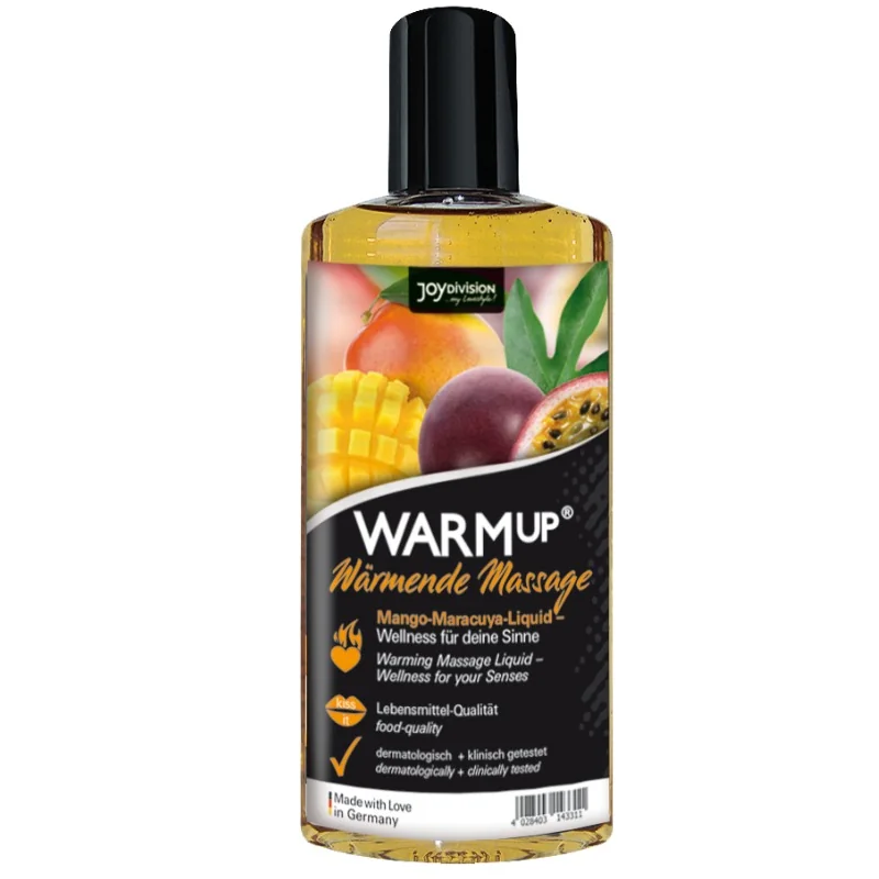 Warmup Mango- und Maracuya-Massageöl 150 ml von Joydivision Aquaglide kaufen | Fesselliebe