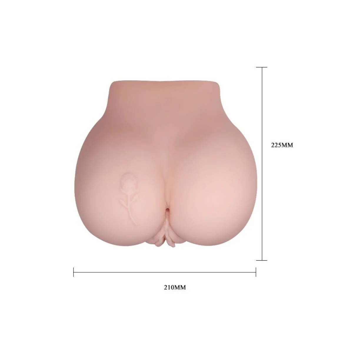 Vagina und Anus mit Realistischem Tattoo mit Vibration von Crazy Bull kaufen | Fesselliebe