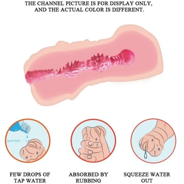 Water Skin Vagina Masturbator mit Vibrierenden Kugeln von Crazy Bull kaufen | Fesselliebe