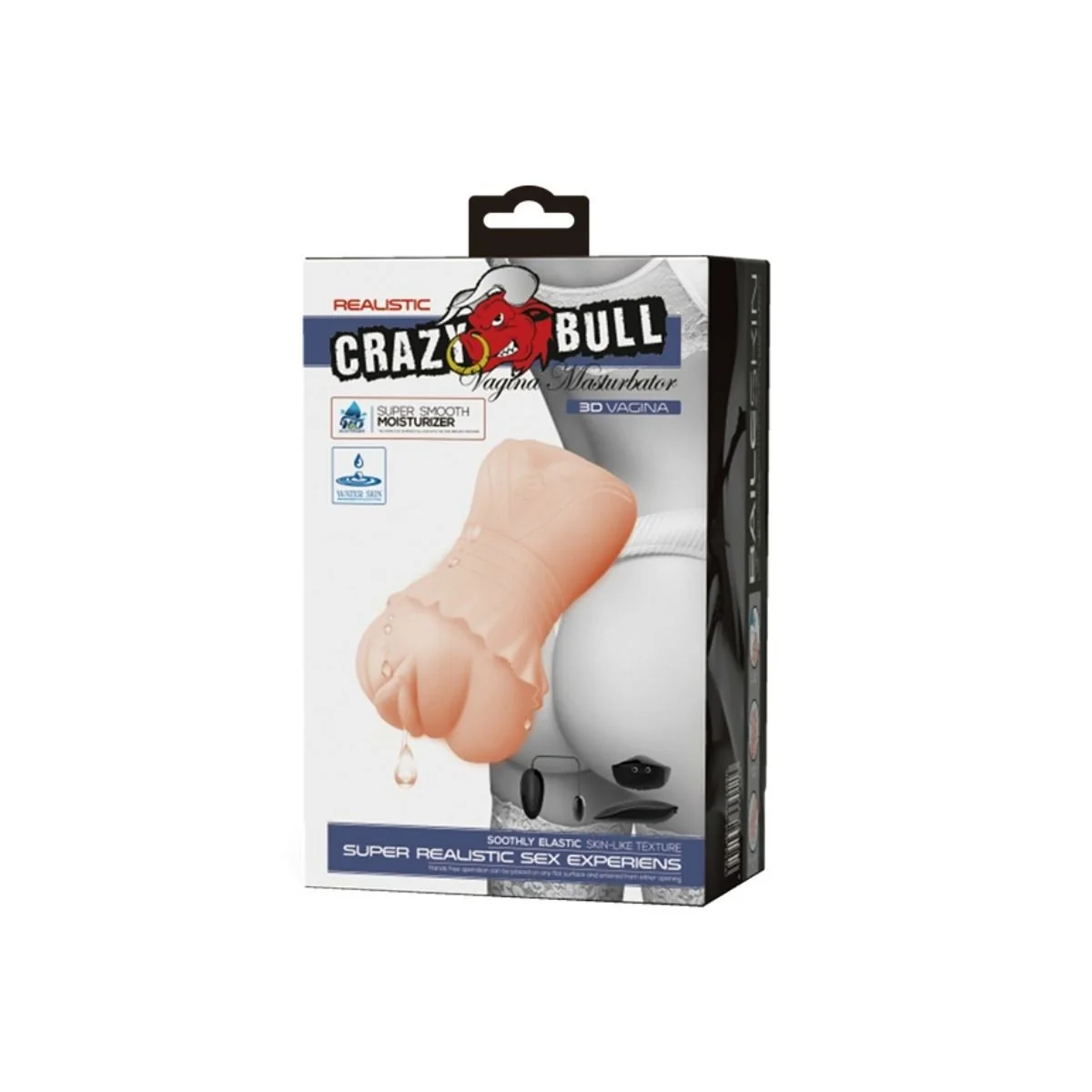 Water Skin Vagina Masturbator mit Vibrierenden Kugeln von Crazy Bull kaufen | Fesselliebe