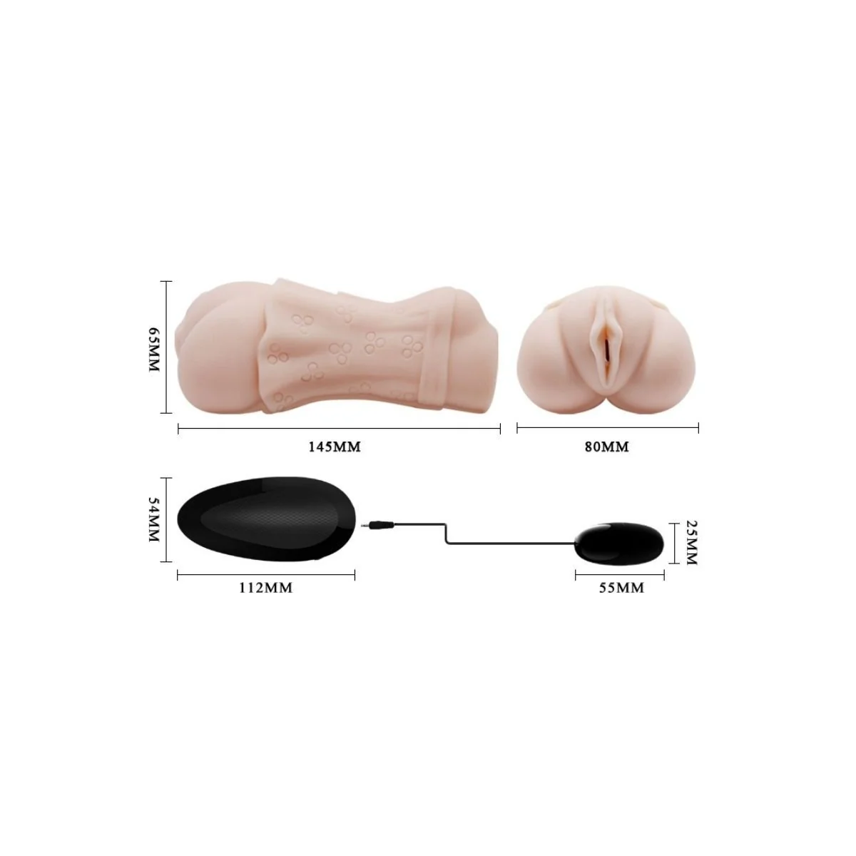 Water Skin Vagina Masturbator mit Vibrierender Bullet 2 von Crazy Bull kaufen | Fesselliebe