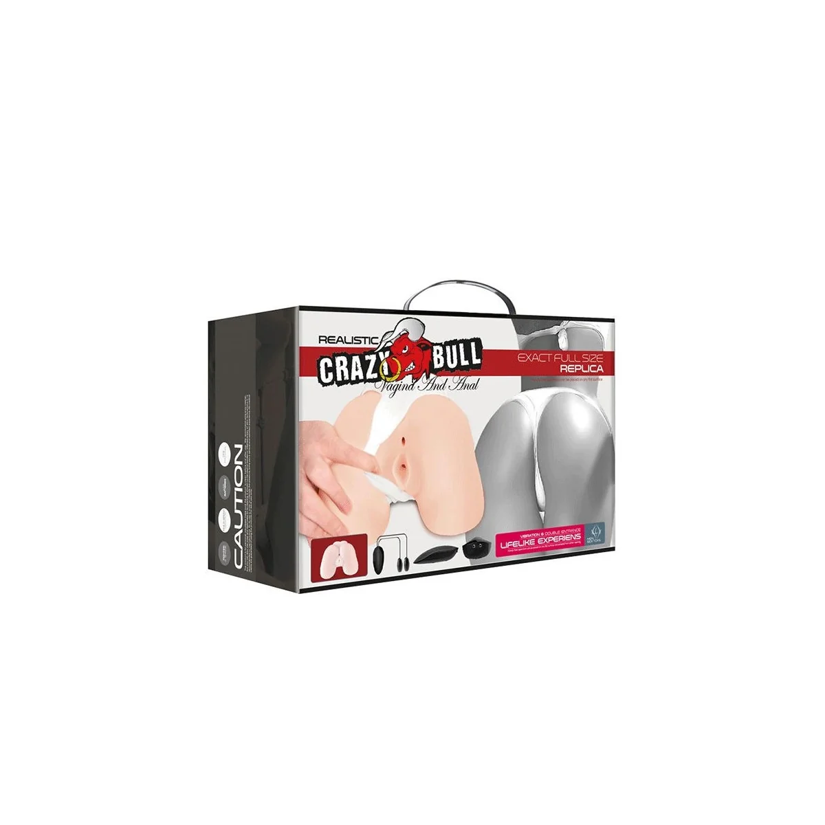 Realistische Vagina und Anus mit Vibrationsposition 5 von Crazy Bull kaufen | Fesselliebe