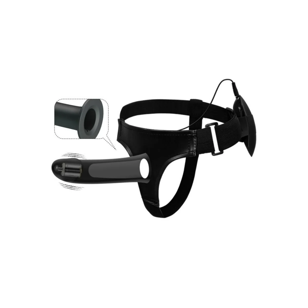 Vito Strap-On mit Hohldildo und Vibration 17.3 cm von Pretty Love Male kaufen | Fesselliebe