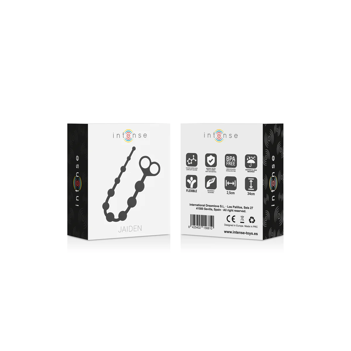 Jaiden Analperlen Schwarz von Intense Anal Toys kaufen | Fesselliebe