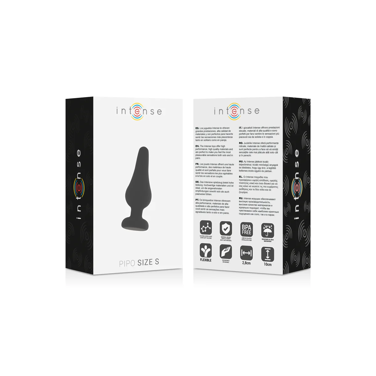 Analplug Pipo S Schwarzes Silikon 9,8 cm von Intense Anal Toys kaufen | Fesselliebe