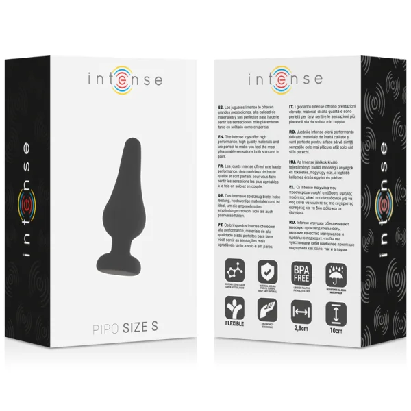 Analplug Pipo S Schwarzes Silikon 9,8 cm von Intense Anal Toys kaufen | Fesselliebe