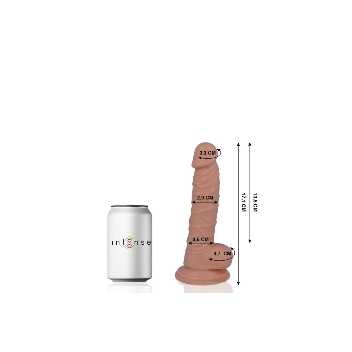 Mr 7 realistischer Penis 17.1 cm -O- 2.9 cm von Mr. Intense kaufen | Fesselliebe