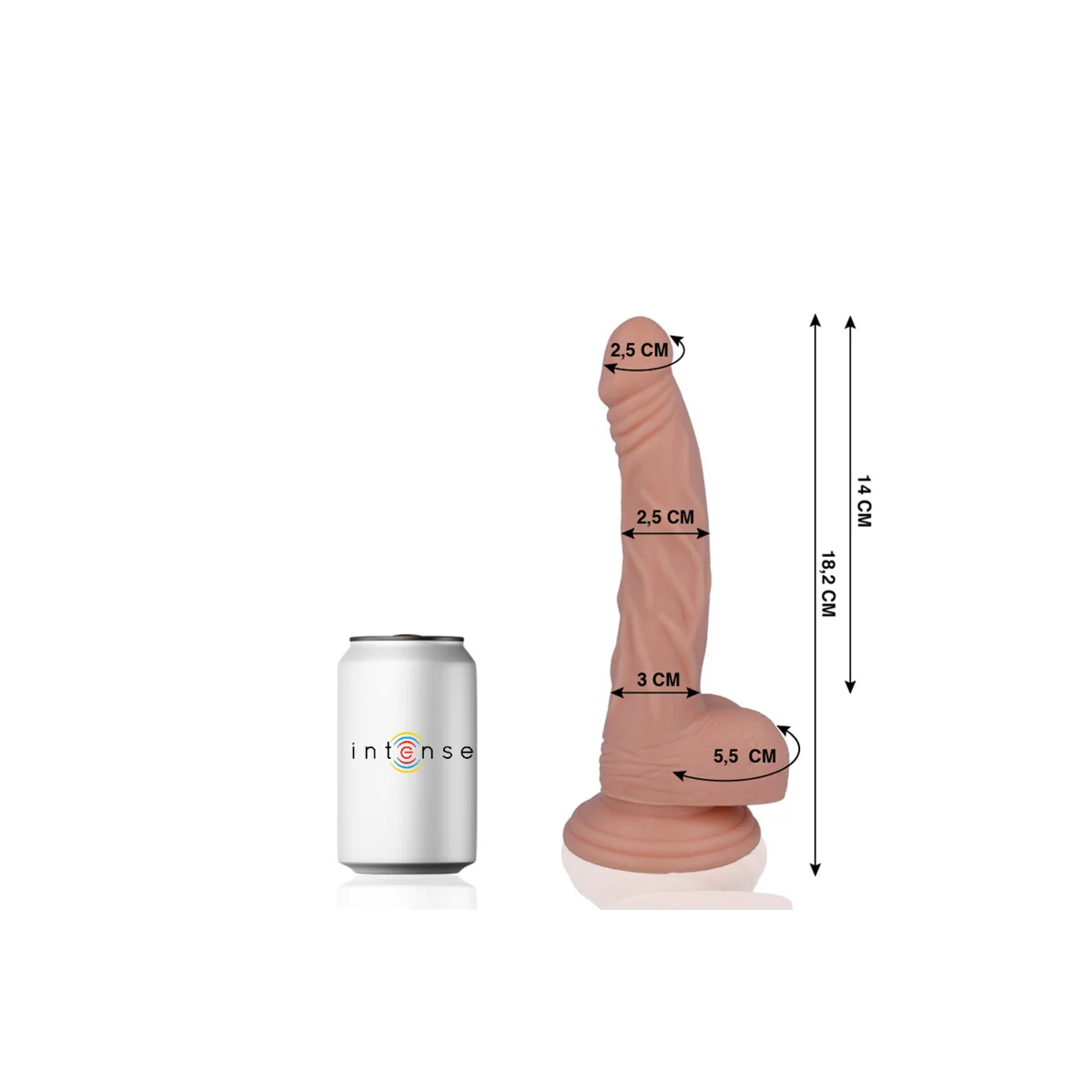 Mr 12 Realistic Penis 18.2 cm -O- 2.5 cm von Mr. Intense kaufen | Fesselliebe