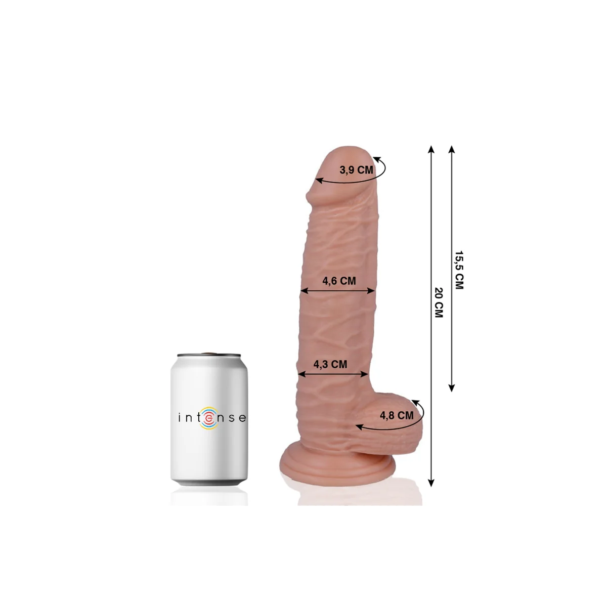 Mr 20 Realistic Penis 20 cm -O- 4.6 cm von Mr. Intense kaufen | Fesselliebe