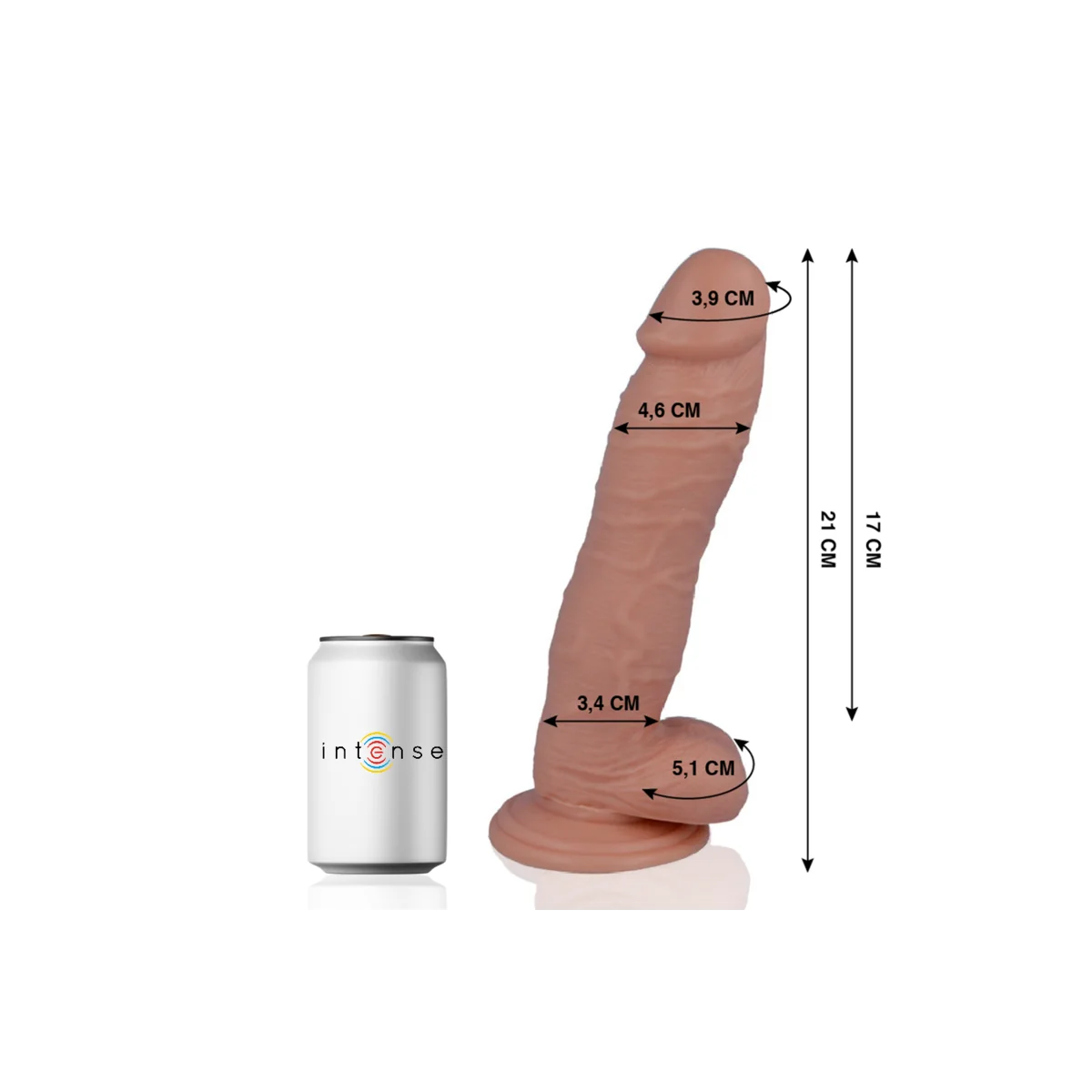 Mr 24 Realistic Penis 21 cm -O- 4.6 cm von Mr. Intense kaufen | Fesselliebe