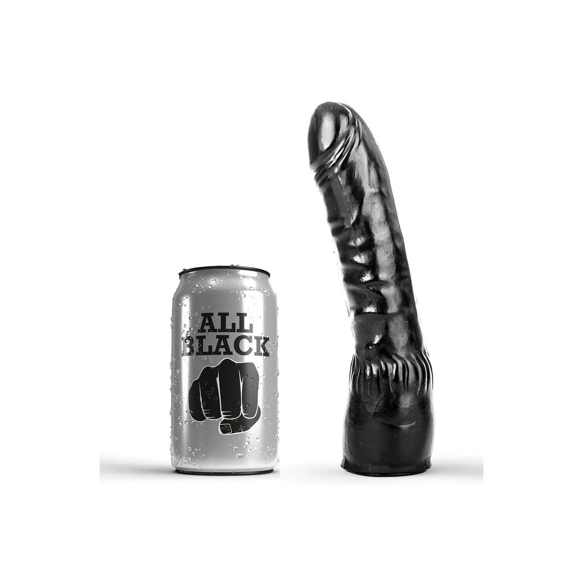 Dildo Schwarz Realistisch 20 cm von All Black kaufen | Fesselliebe