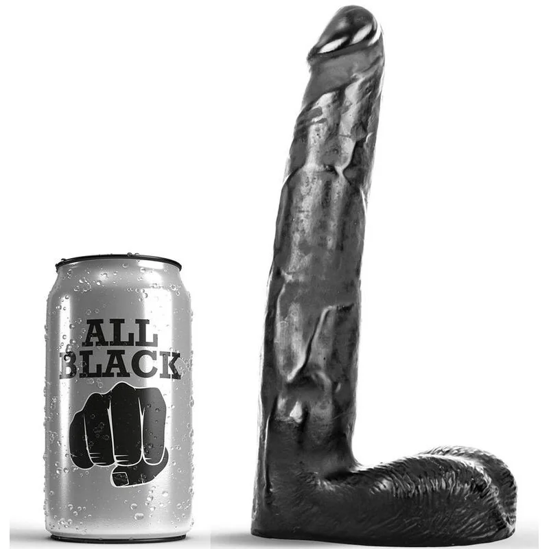 Realistischer Dildo 21 cm von All Black kaufen | Fesselliebe