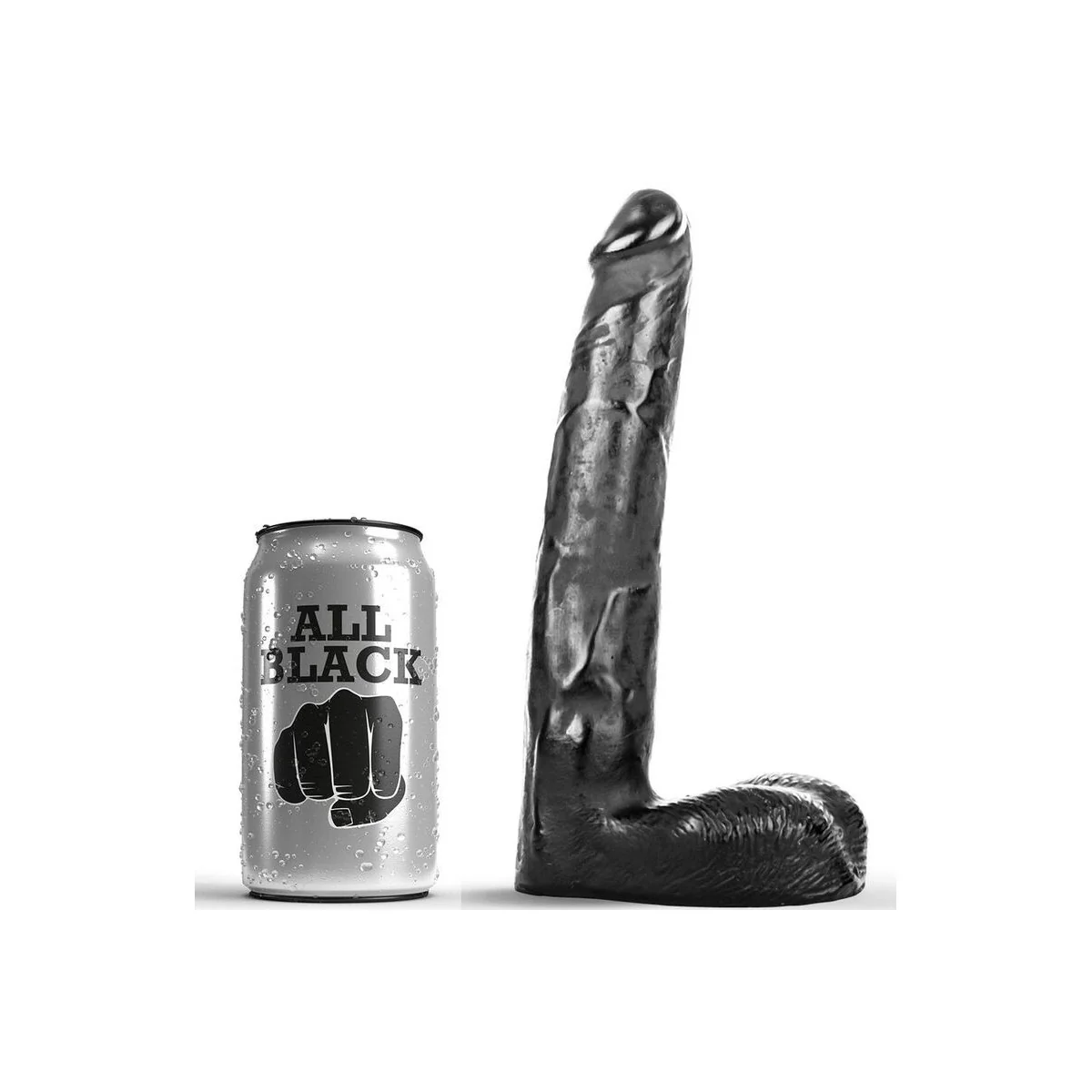 Realistischer Dildo 21 cm von All Black kaufen | Fesselliebe