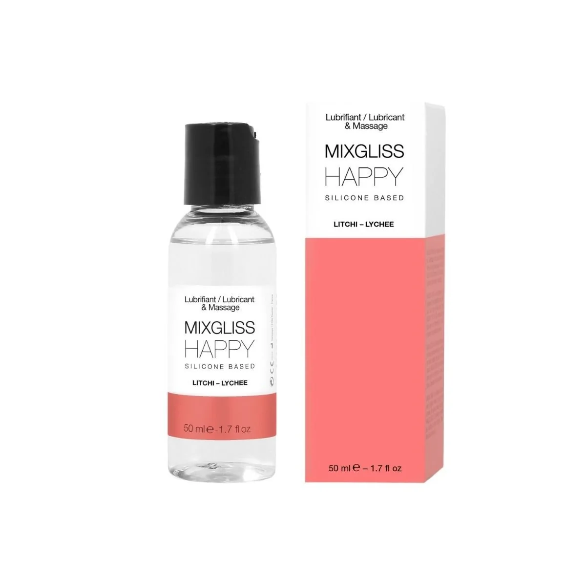 Happy Litchi Silikon-Schmiermittel 50 ml von Mixgliss kaufen | Fesselliebe