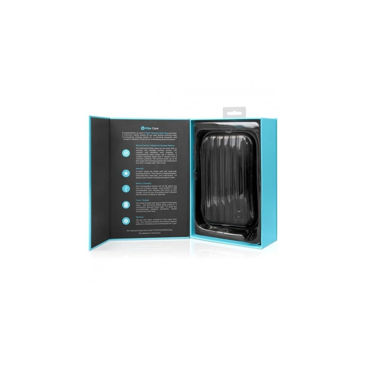 Rimming Analplug mit Fernbedienung Petite Schwarz von B-Vibe kaufen | Fesselliebe