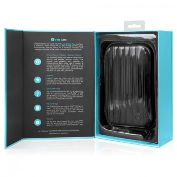 Rimming Analplug mit Fernbedienung Petite Schwarz von B-Vibe kaufen | Fesselliebe