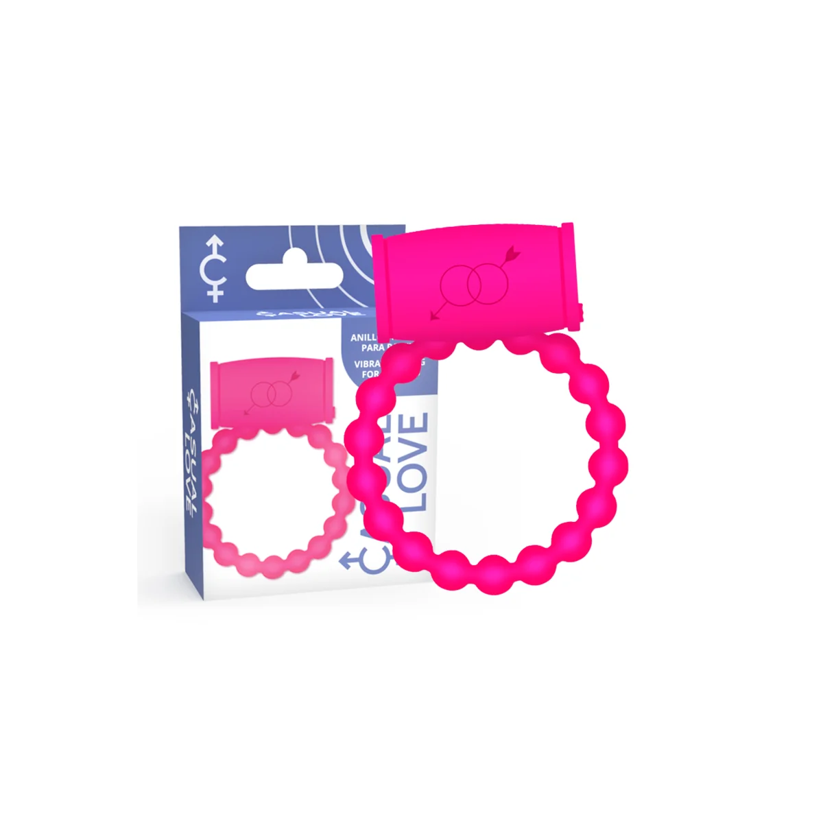 25 Rosa Vibratorring von Casual Love kaufen | Fesselliebe