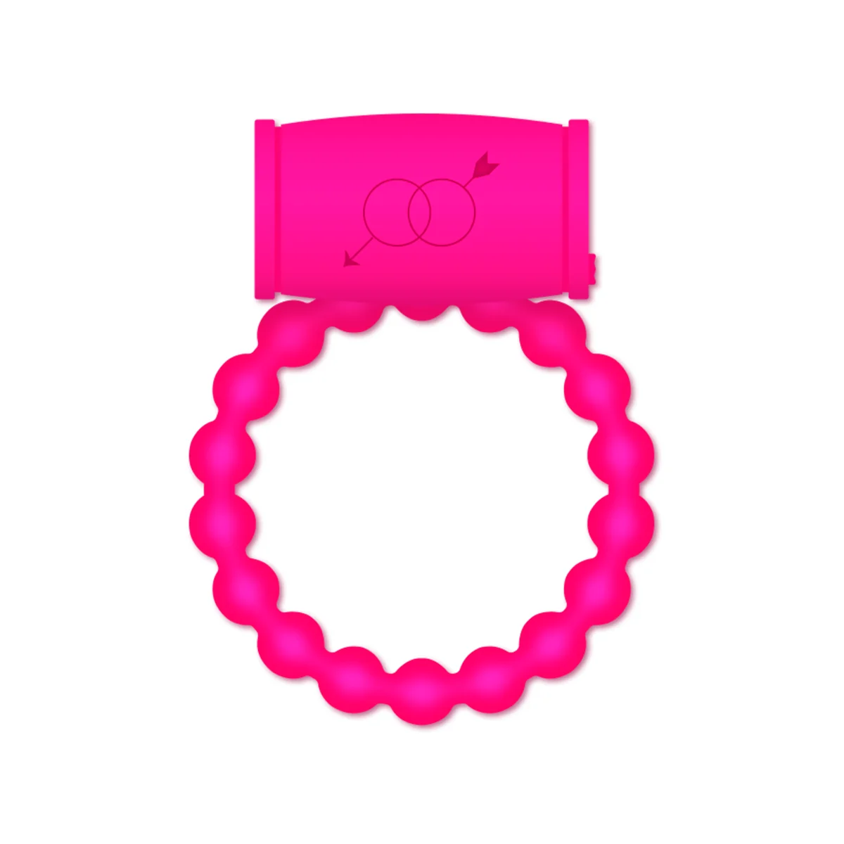 25 Rosa Vibratorring von Casual Love kaufen | Fesselliebe