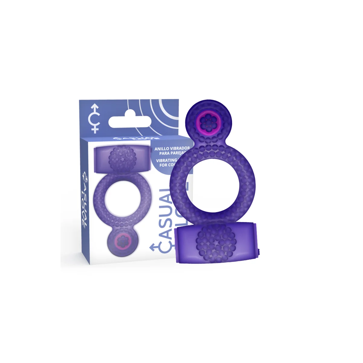 Ring Doppelter Genuss Lila Ring von Casual Love kaufen | Fesselliebe