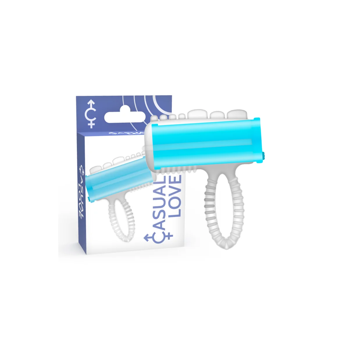 Ringzunge Vibrierendes Blau von Casual Love kaufen | Fesselliebe