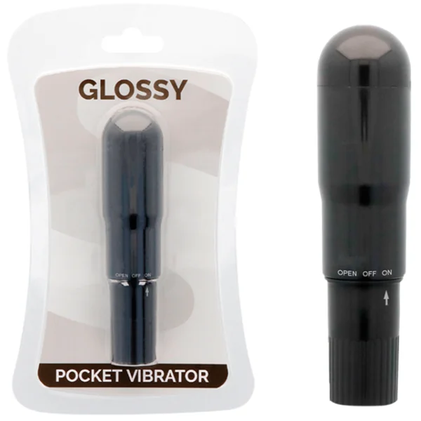 Taschenvibrator Schwarz von Glossy kaufen | Fesselliebe