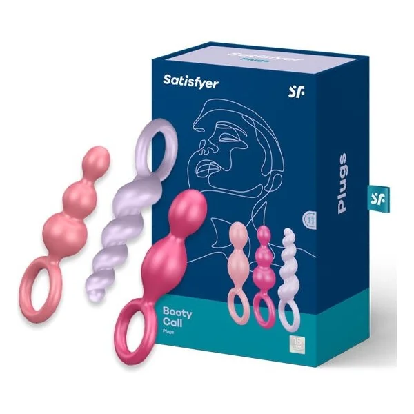Analplugs Set 3 St Tricolor von Satisfyer Plugs kaufen | Fesselliebe