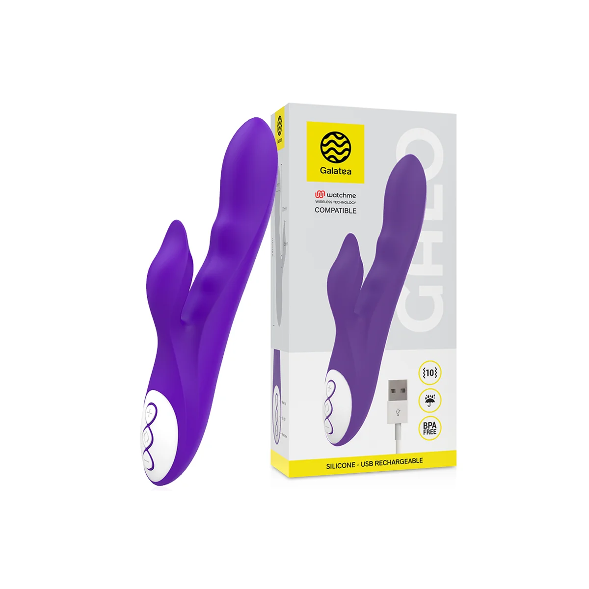 Galo Lilac Vibrator Kompatibel mit Watchme Wireless Technology von Galatea kaufen | Fesselliebe
