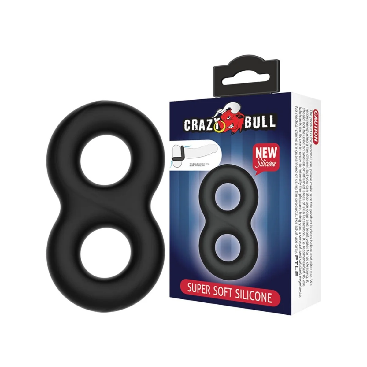 Doppelter Medizinischer Silikonring von Crazy Bull kaufen | Fesselliebe
