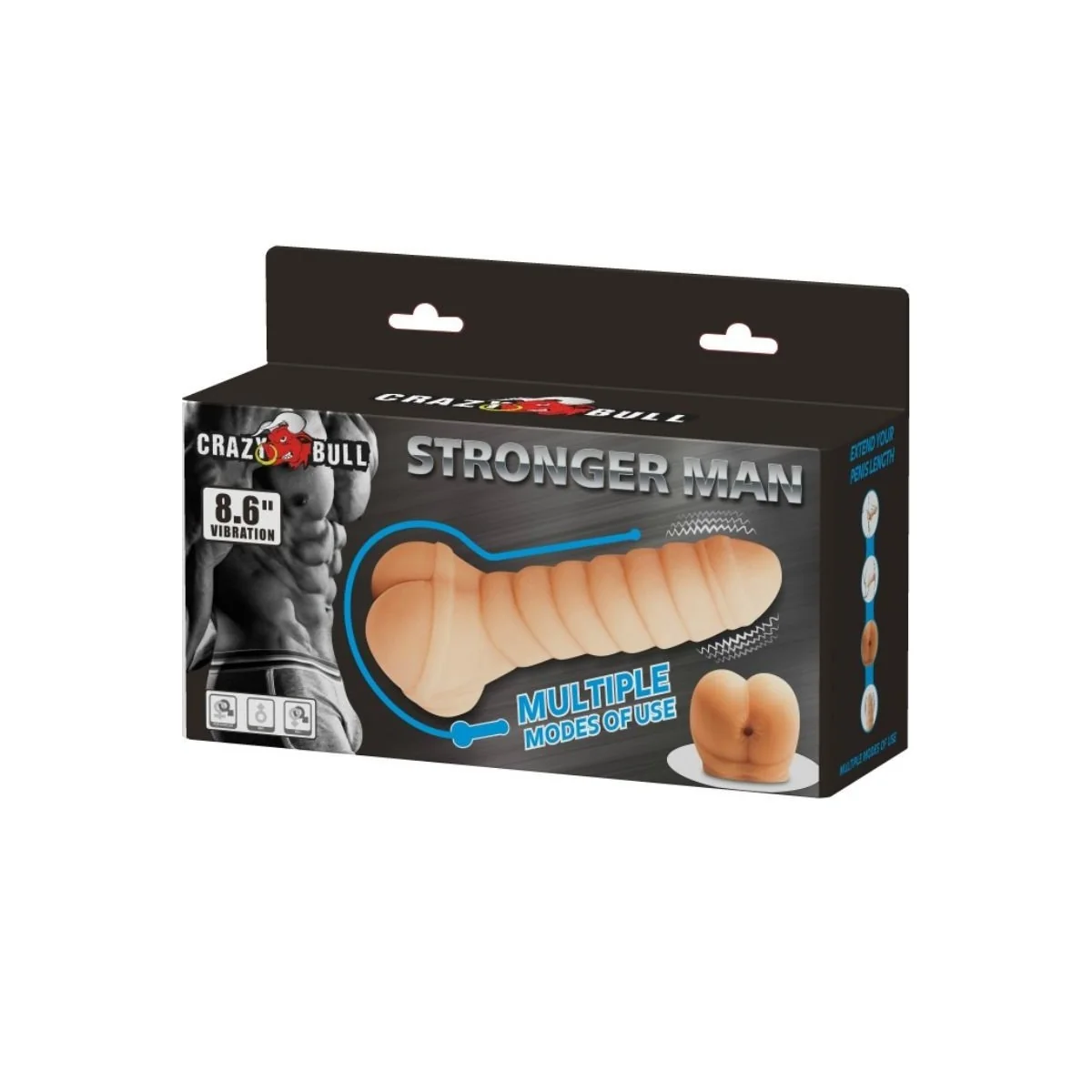 Multifunktionaler Penis 21.8 cm von Crazy Bull kaufen | Fesselliebe